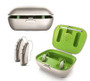 hearing aids with compact charger