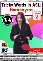 Tricky Words in ASL: Homonyms  Vol. 2