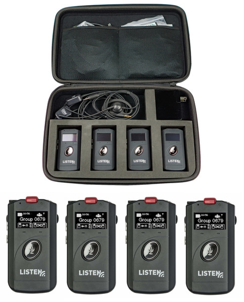 Listen Technologies LK-1-A0 Transceptor ListenTALK; Incluye: (1) Batería Recargable LA-365, (1) Altavoz Universal LA-401 Y (1) Cordón De Separación LA-445-BK - Foto 2