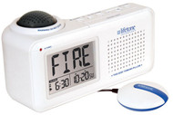 Lifetone HLAC151 Bedside Vibrating Fire Alarm and Clock