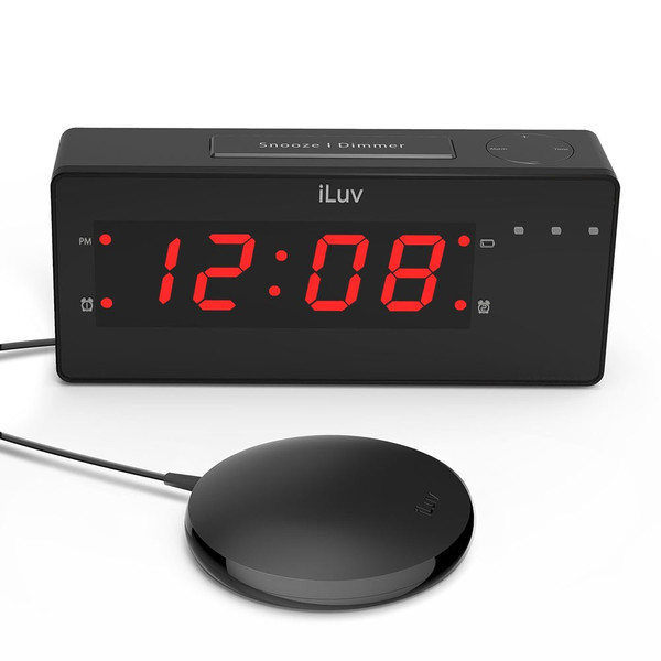 【曜日指定】ak-_-uwa-_-wow-0610 iLuv TimeShaker Wow - Loud Dual Alarm Clock with Super Vibrating