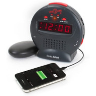 Sonic Alert Sonic Bomb Jr SBJ525SS Vibrating Alarm Clock