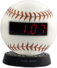 Sonic Glow SBW100BB Baseball Alarm Clock