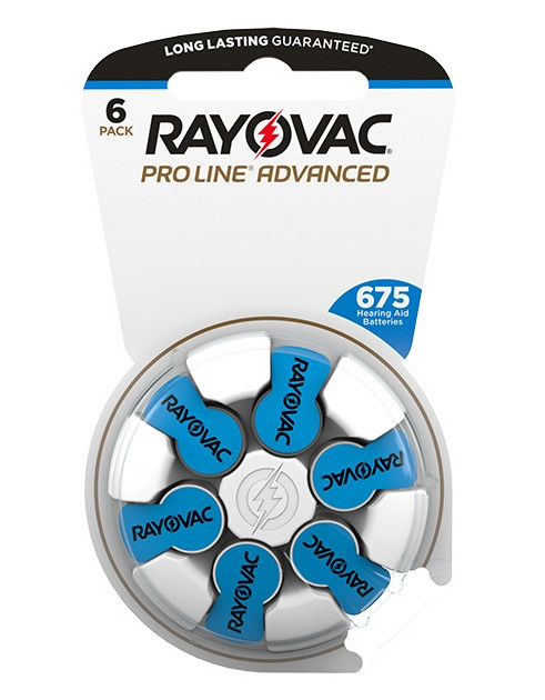 Rayovac ProLine Advanced Mercury-Free Hearing Aid Batteries (60 / box) Size  675 - Hearing and Vision Center