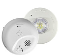 Smoke detector with strobe