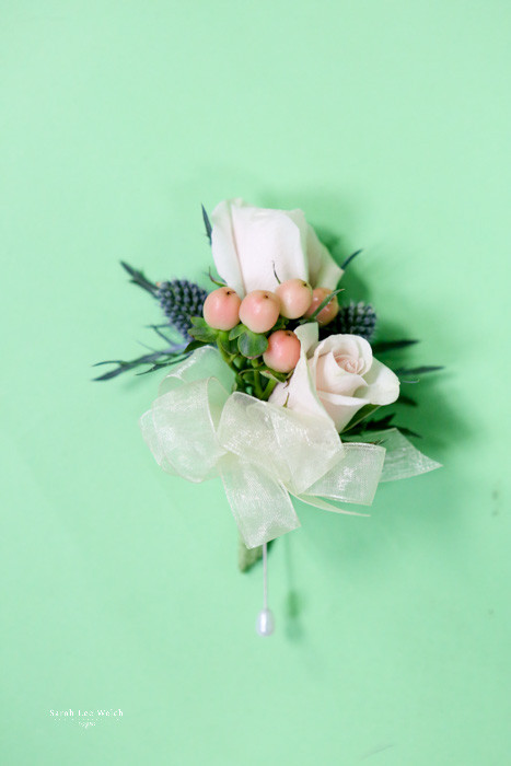 White Rose And Berry Wedding Corsage Wedding Flowers Loveland