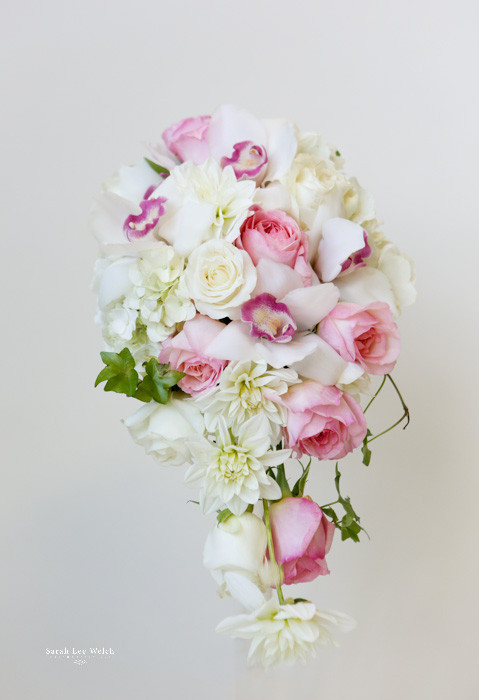 White Cascading Orchid Bouquet Loveland Wedding Florist Earle S Flowers