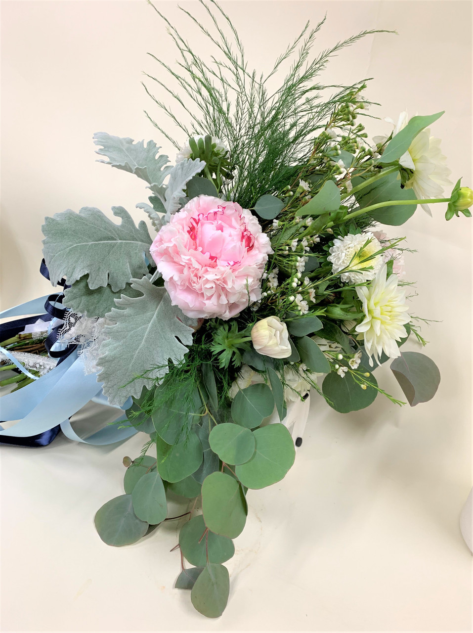 eucalyptus bridesmaid bouquet