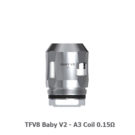 SMOK TFV8 Baby V2 Coils - 0.15Ω Baby V2 A3 Triple Coil, SINGLE COIL