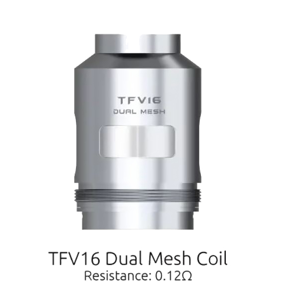 SMOK TFV16 Mesh Replacement Coils - 0.12ohm  TFV16 DUAL MESH COIL, SINGLE COIL