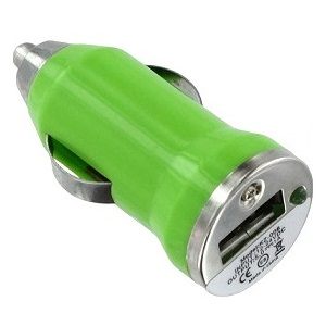 USB Car Charger - Green