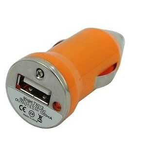 USB Car Charger - Orange