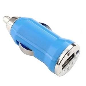 USB Car Charger - Light Blue