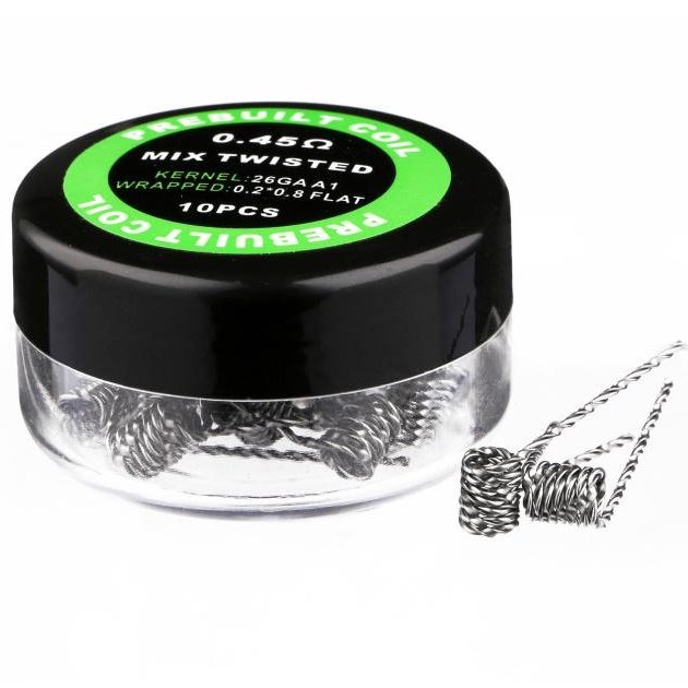 Pre-Built Clapton Coils by Alien - Mix Twisted 0.45Ω - 26ga