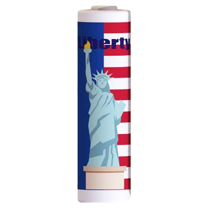 18650 Battery Wrap - Statue of Liberty