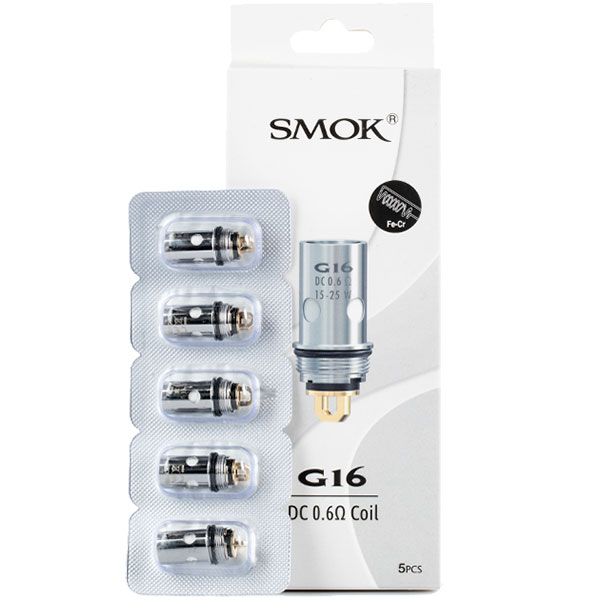 SMOK G16 Replacement Coils - 0.6ohm DC Coil, 5 Pack