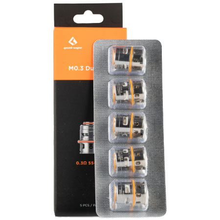 GEEKVAPE M Replacement Coils - 0.3ohm M Dual Coil, 5 Pack