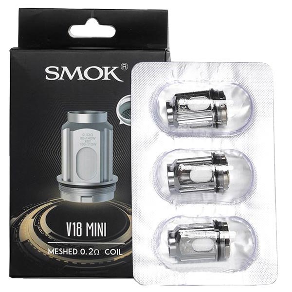 SMOK TFV18 MINI Replacement Coils - 0.2ohm TFV18 Mini Meshed Coil, 3 Pack