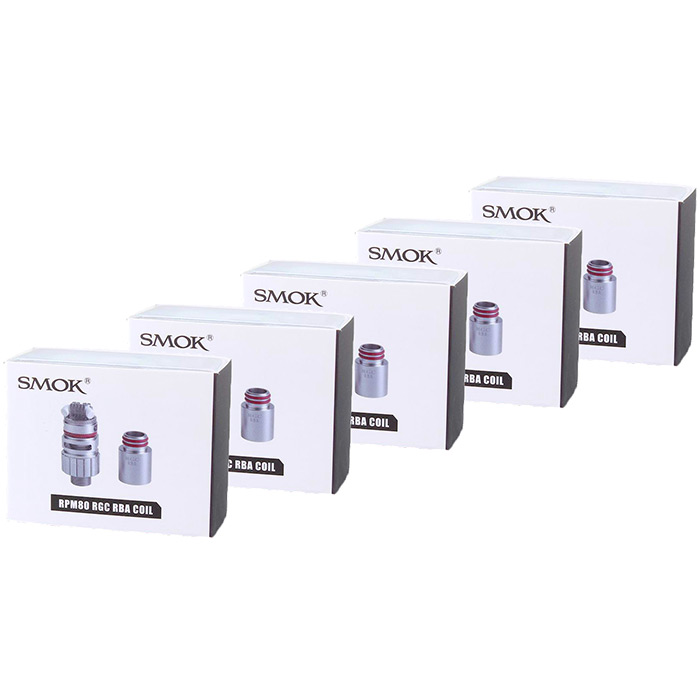 SMOK RGC Replacement Coils - 0.6ohm RBA Coil Kit, 5 PACK