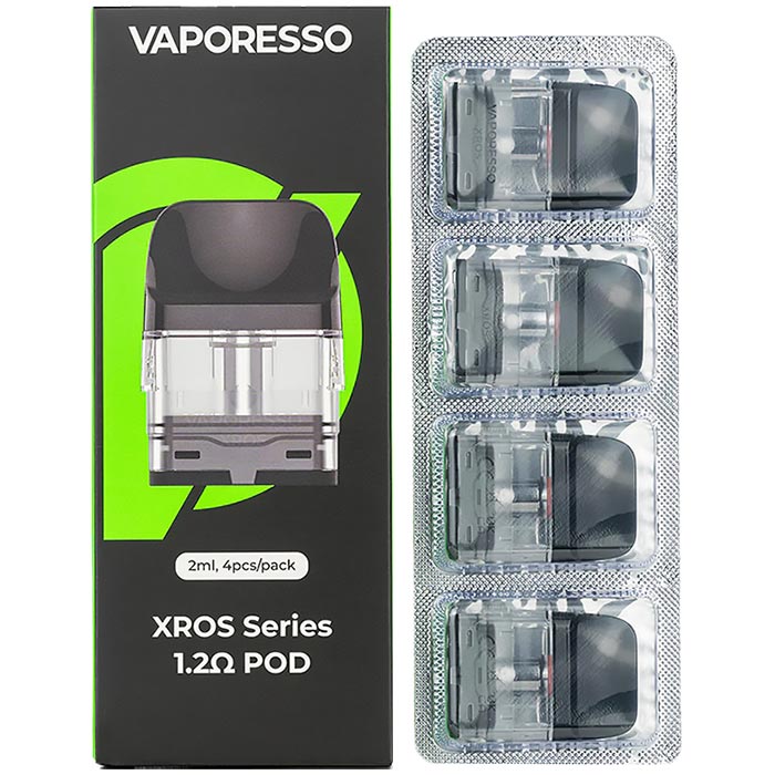 Vaporesso XROS Replacement Pods - 1.2ohm XROS Pod, 4 Pack