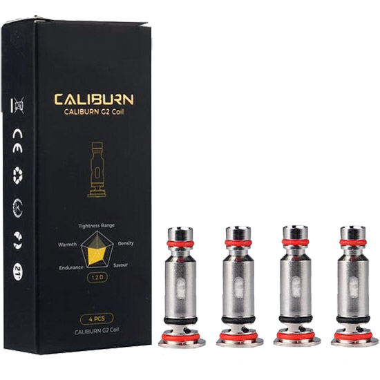 UWELL Caliburn G2 Replacement Coils - [G2] 1.2ohm G2 Meshed-H Coil, 4 Pack