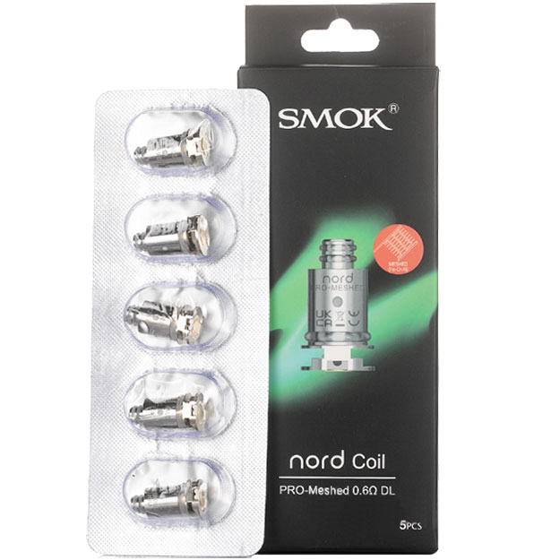 SMOK Nord PRO Replacement Coils - 0.6ohm DL Mesh, 5 Pack