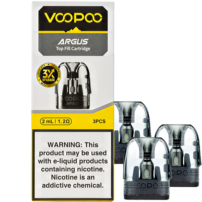 VOOPOO Argus Pod Replacement Pods - 1.2ohm Pod, 3 Pack