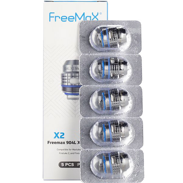FREEMAX 904L X Replacement Coils - X2  0.2ohm DUAL Mesh coil, 5 Pack