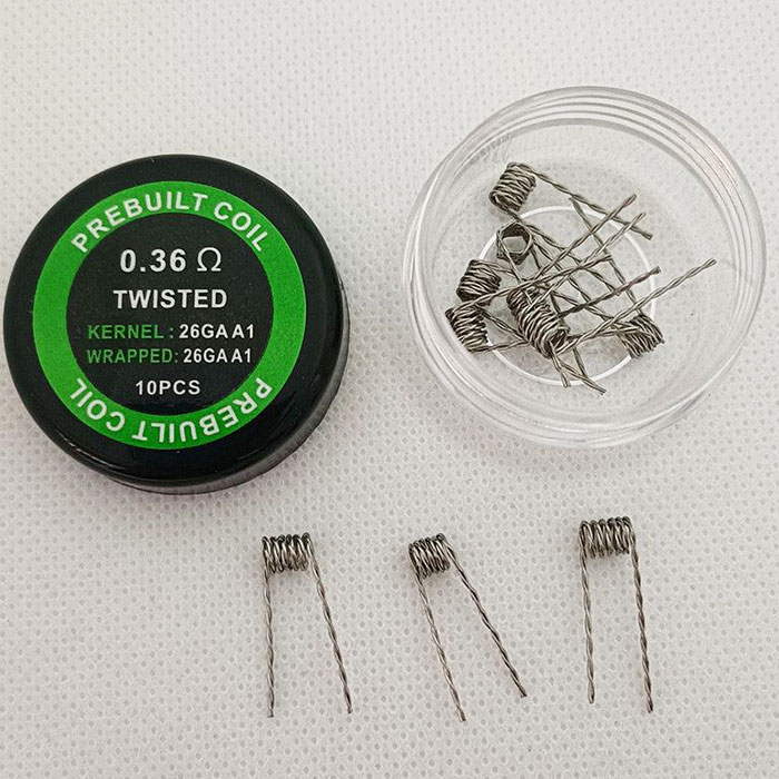 Pre-Built Clapton Coils by Alien - Twisted 0.36Ω