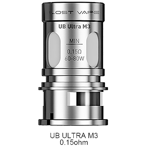 LOST VAPE Ultra Boost Replacement Coils - [V3] UB ULTRA 0.15ohm M3 Coil, Single