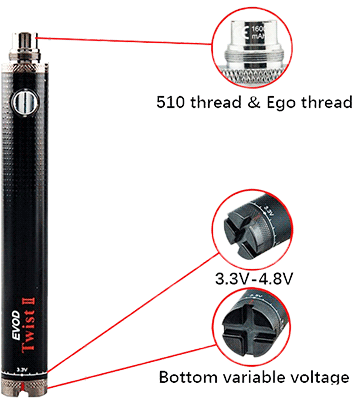 evod twist 2 vape battery evod twist 2 vape battery