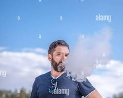 person enjoying vaping