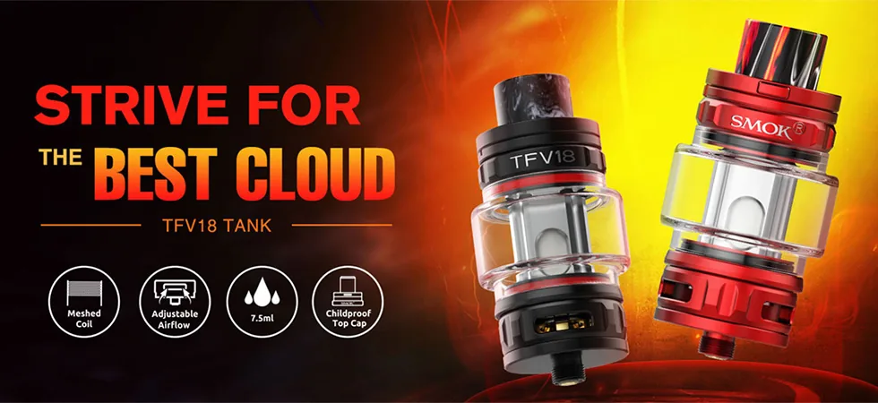 smok tfv18 sub-ohm tanks smok tfv18 sub-ohm tanks