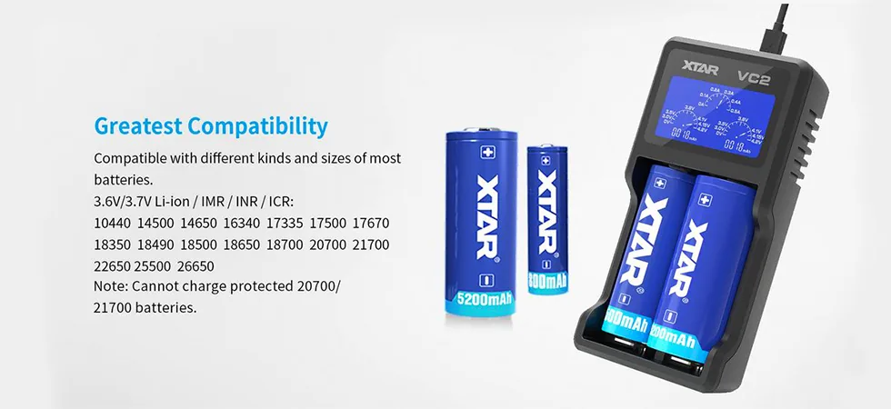 xtar vc2 battery charger xtar vc2 battery charger