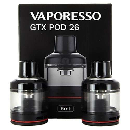 vaporesso gtx pod Vaporesso GTX Replacement Pod 22 / 26 Pod