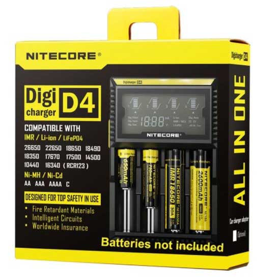 Nitecore D4 LCD Digicharger Li-ion Battery Charger - Central Vapors