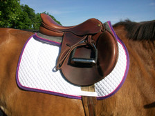 Wilker's Memory Foam Half Pad and Saddle Pad Matching Set