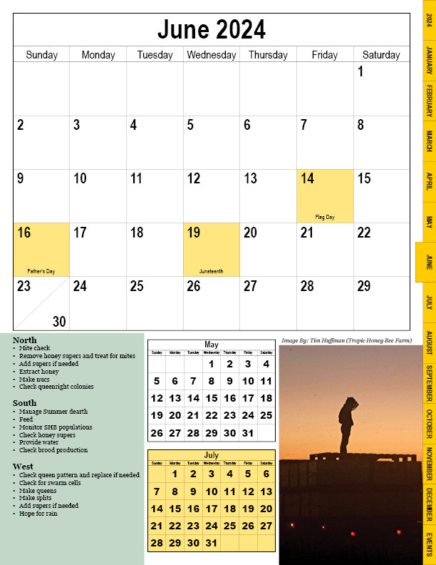2024 Bee Culture Interactive Digital Calendar BeeCulture