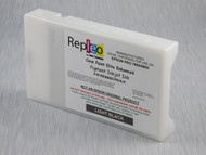 Repleo Recycled 220 ml Cartridge for the Epson Pro 7800/9800 filled with Cave Paint Elite Enhanced pigment ink - Light Black