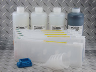 Refillable Cartridge Kit for the Epson Pro 7700/9700 with 1 x 1 liter bottle of Absolute Black ink for making Screen Separations and 3 x 1 liter Bottles of i2i Absolute Clear ink