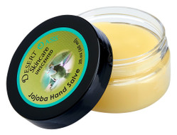 Jojoba Oil Unscented Hand Salve, made from all natural, cold pressed and undeoderized jojoba oil, 2 oz (60 gm)