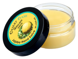 Jojoba Oil Lemon Hand Salve, made from all natural, cold pressed and undeoderized jojoba oil and mildly scented with Lemon, 2 oz (60 gm)