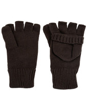Fingerless Shooters Mitts Gloves in black