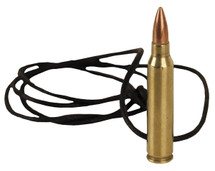 556 Brass bullet leather Necklace
