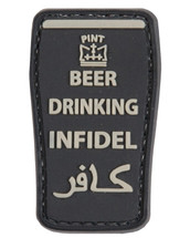 Tactical Patch Beer Drinking Infidel Patch in Black