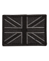 Tactical Patch Fabric Union Jack Patch in Black