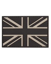 Tactical Patch PVC Union Jack Patch in Black
