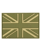 Tactical Patch PVC Union Jack Patch in olive green