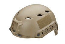 Fast Helmet with Rails inc Extra Internal Padding in tan