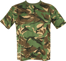 Kombat Adult Size T-shirt in British dpm camo